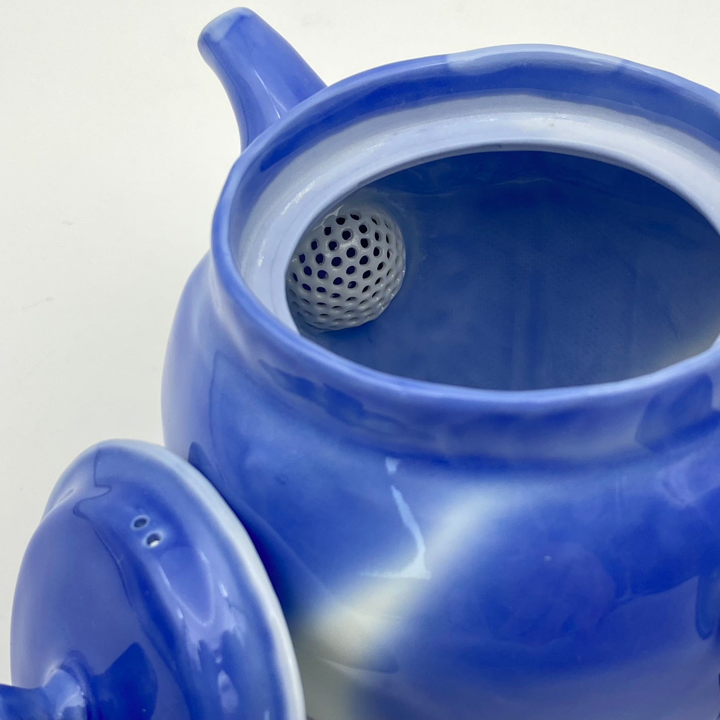 blue-glazed Kyusu -Teapot-