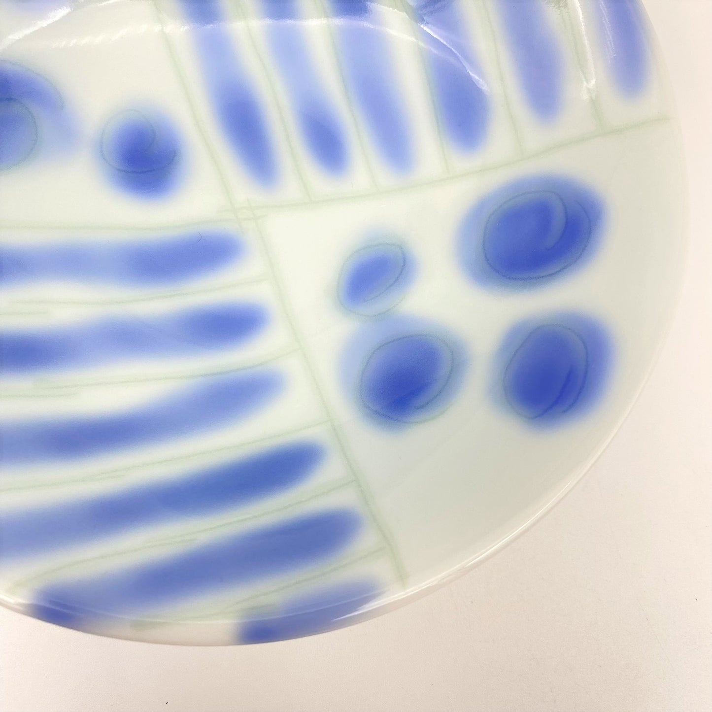 Blue-glazed bowl